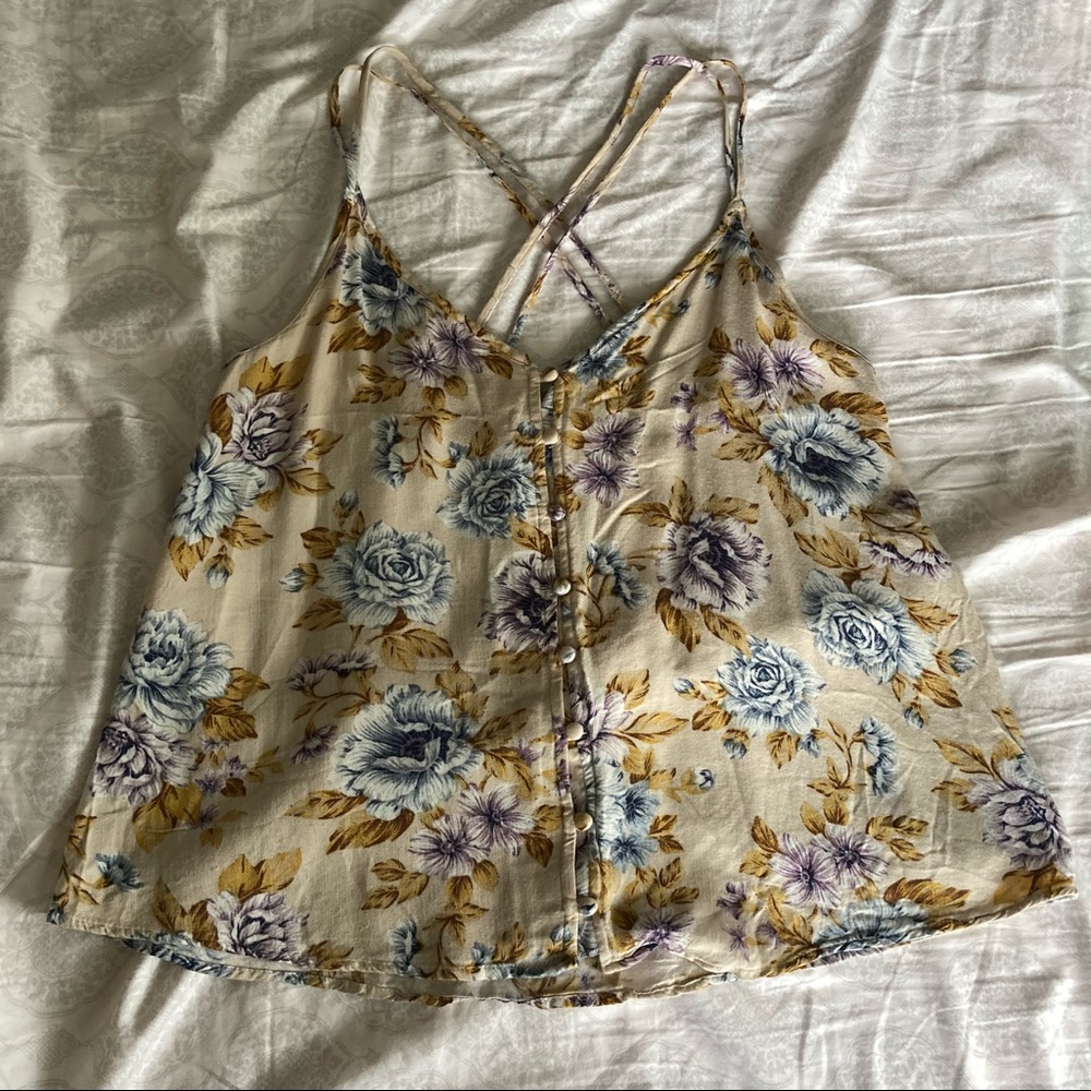 American Eagle Outfitters floral tank